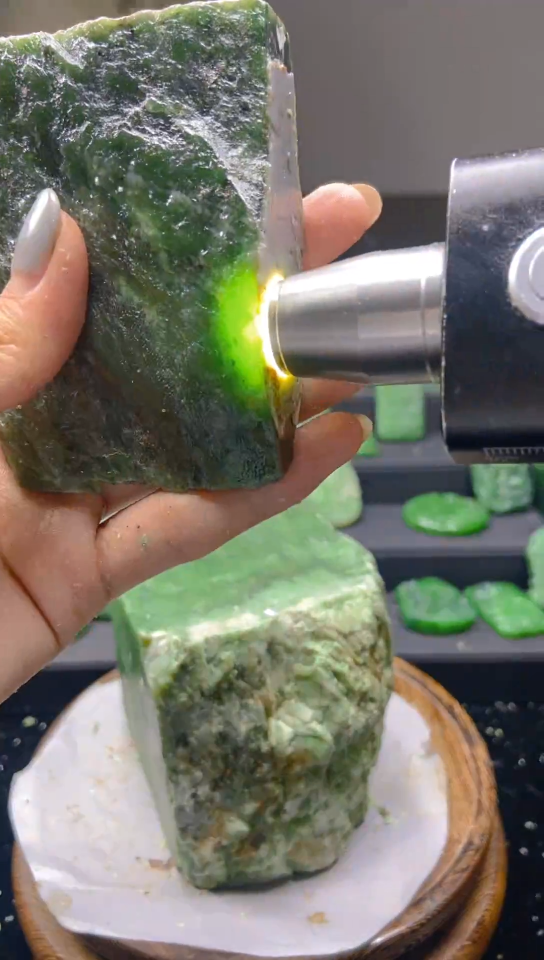 未镶嵌和田玉珠宝半成品1