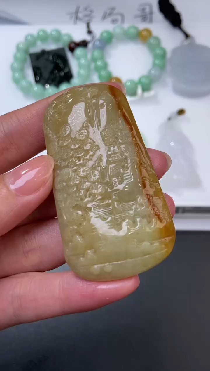 未镶嵌挂件翡翠374886   多人