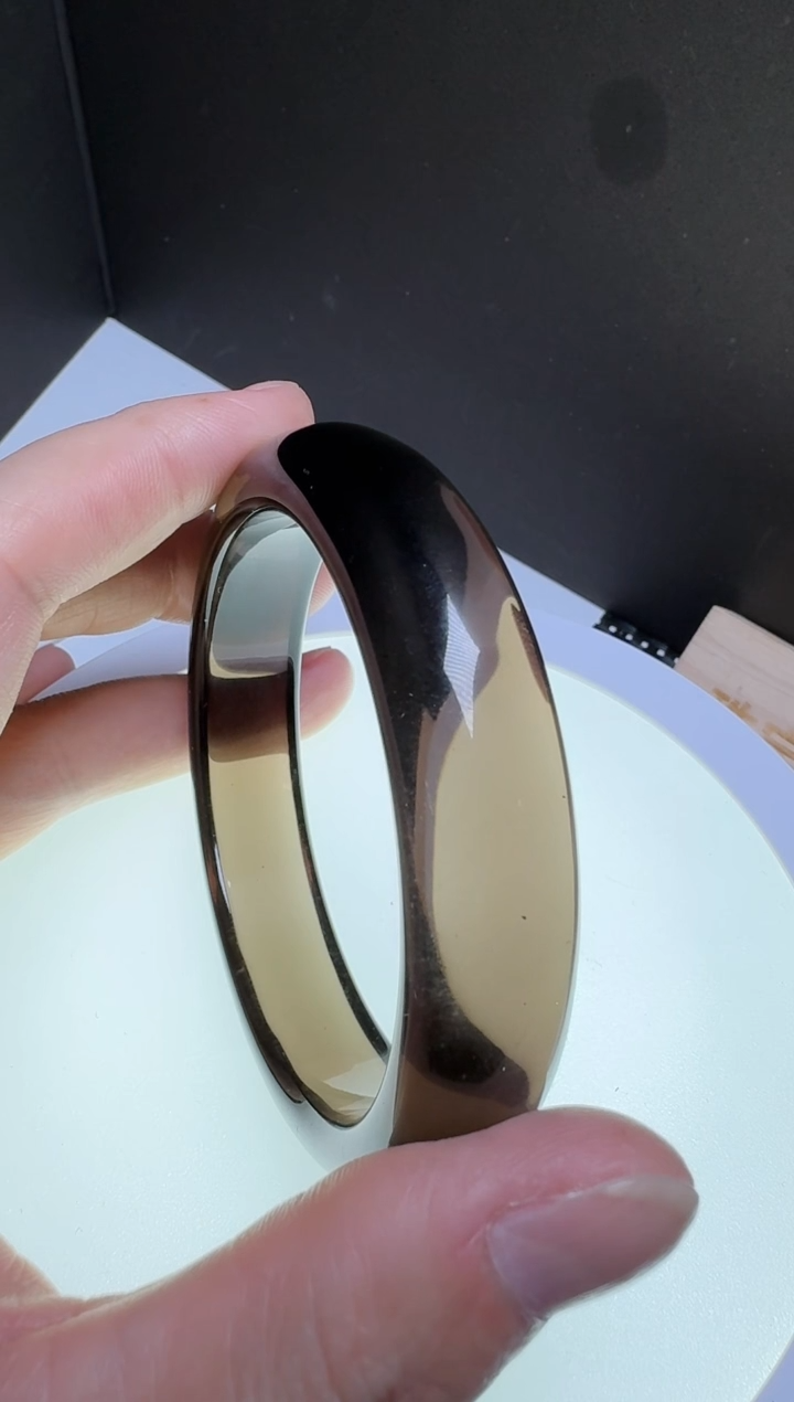 【闪购商品】黑曜岩手镯未镶嵌手镯