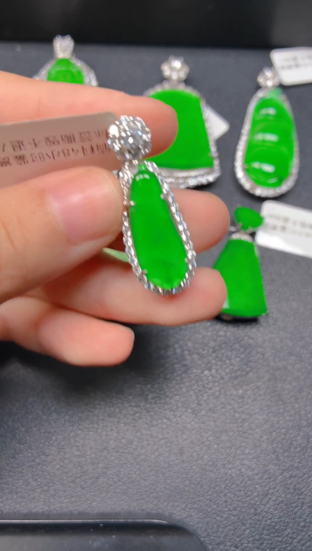 颈饰银S925镶嵌翡翠1