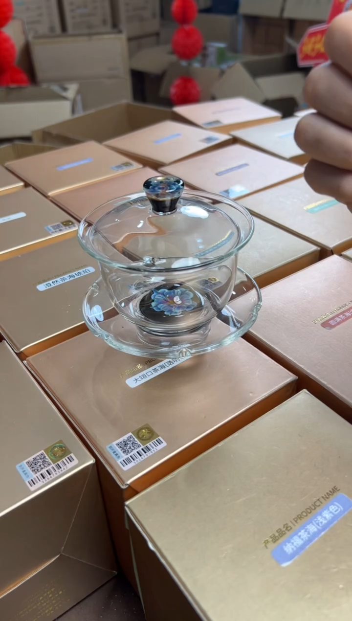 【闪购商品】禾器菡韵沁莲盖碗青