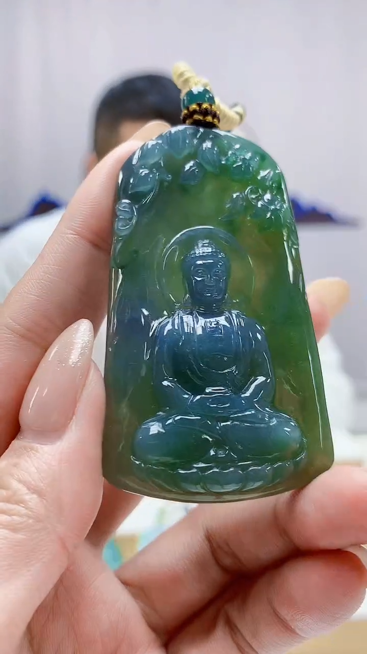 未镶嵌定制翡翠4898MM-毛货挂件190