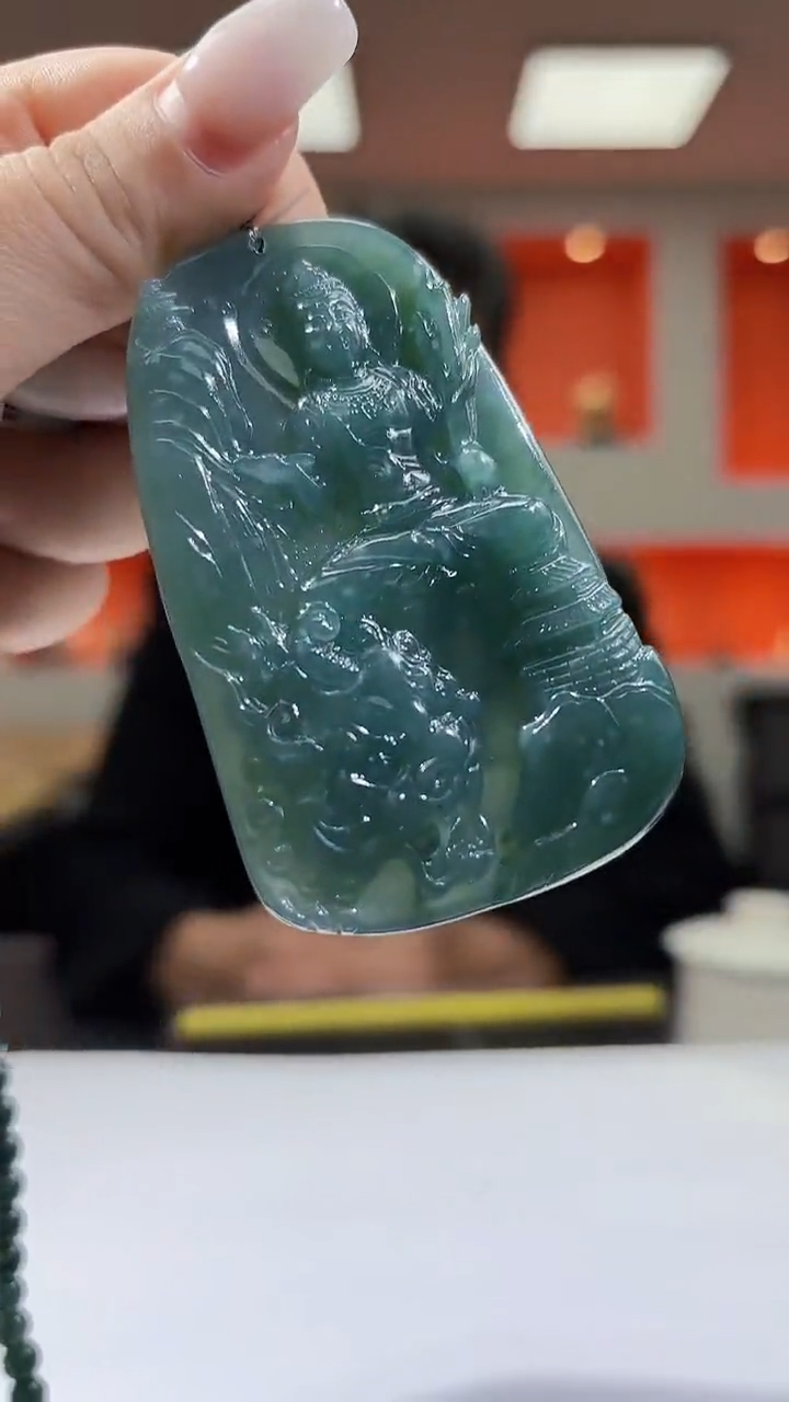 未镶嵌定制翡翠09/1128/C/多样性发其一件/观音