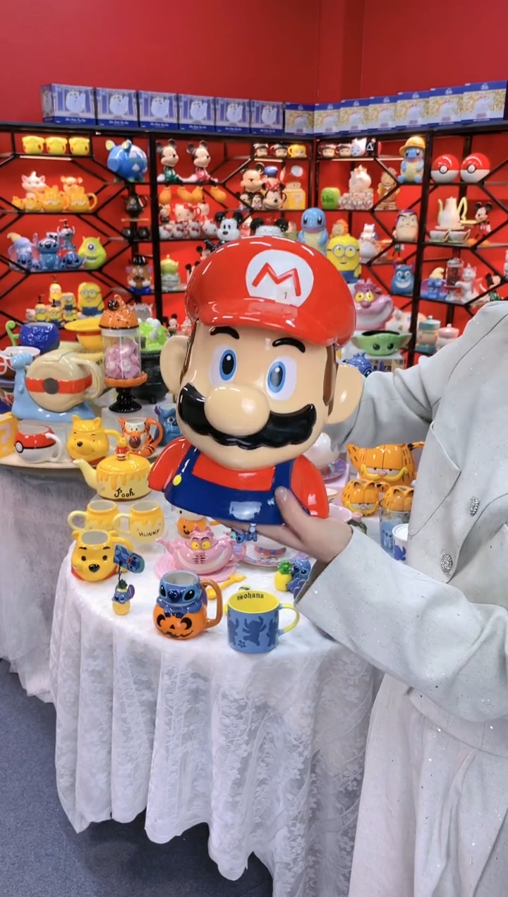 【闪购商品】.@@马里奥饼干罐陶瓷