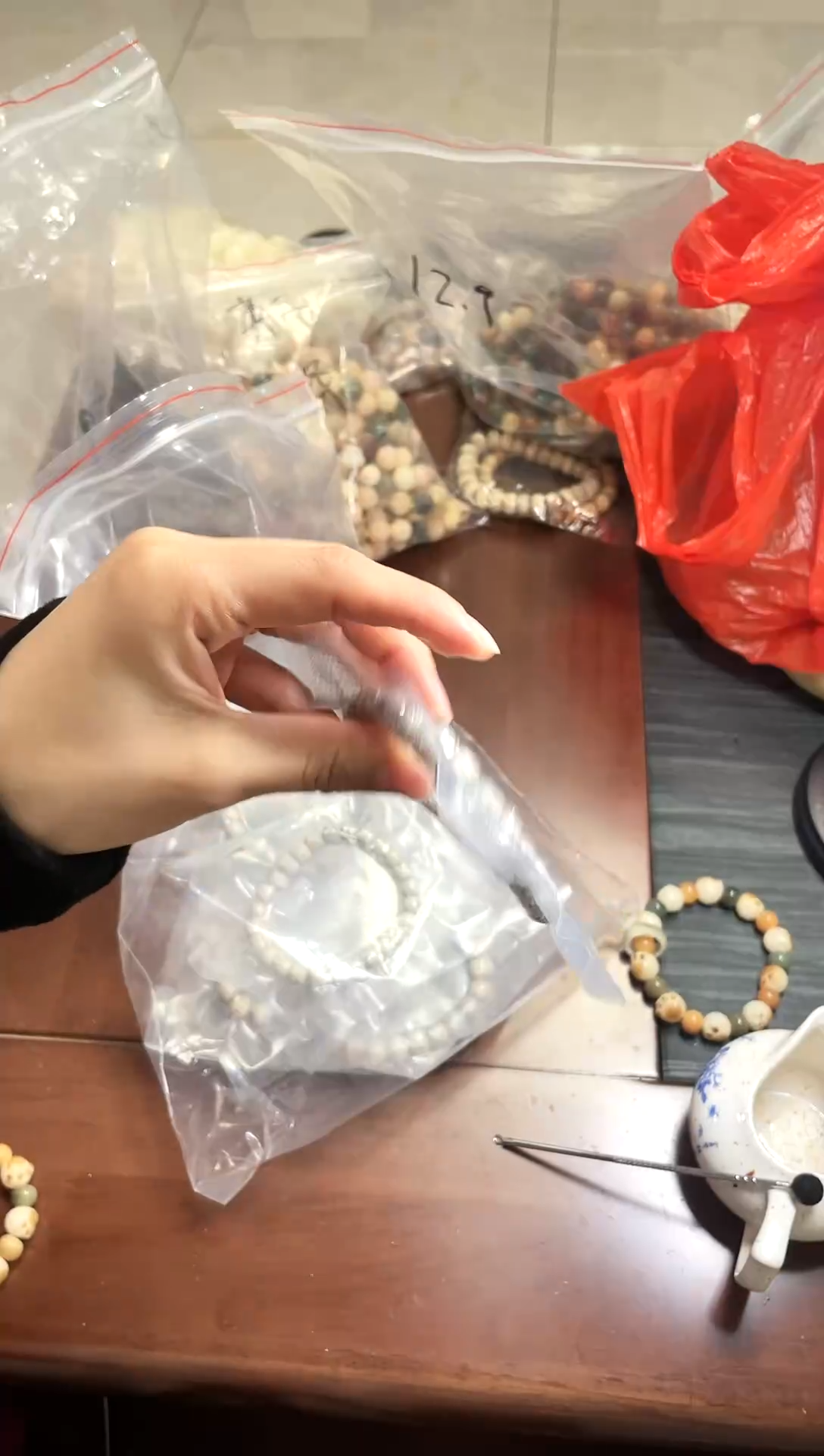 【闪购商品】菩提根/象牙果手串高油高密度顺白星月菩提