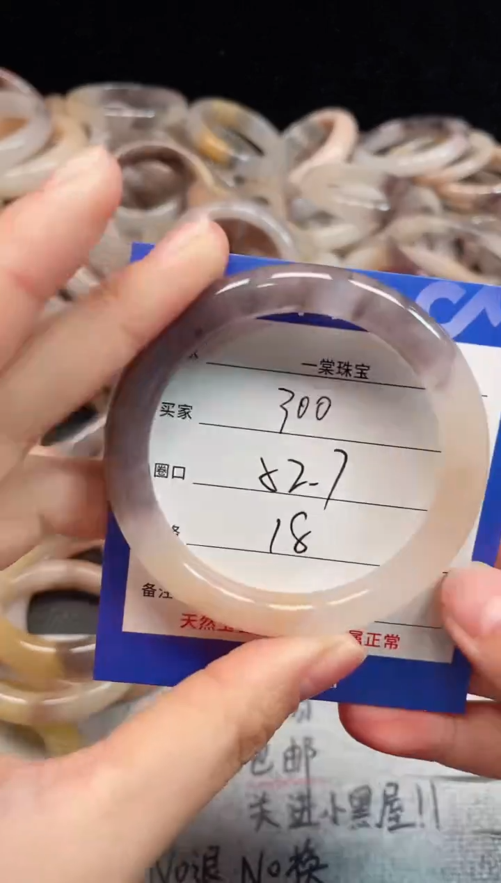 未镶嵌手镯石英质玉300