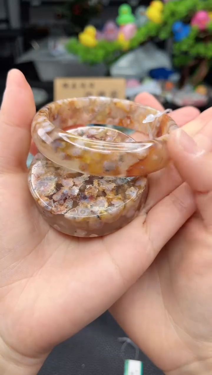 石英质玉未镶嵌手镯61圈口 （赠品镯心）6882055