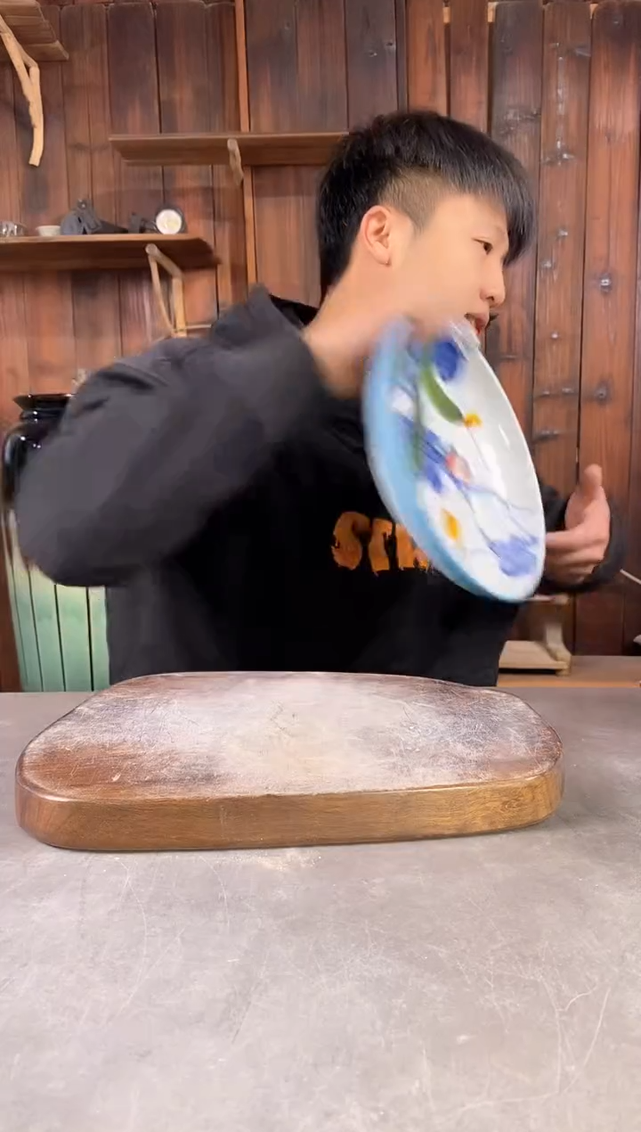 【闪购商品】碗0077，手工手绘，新年快乐！