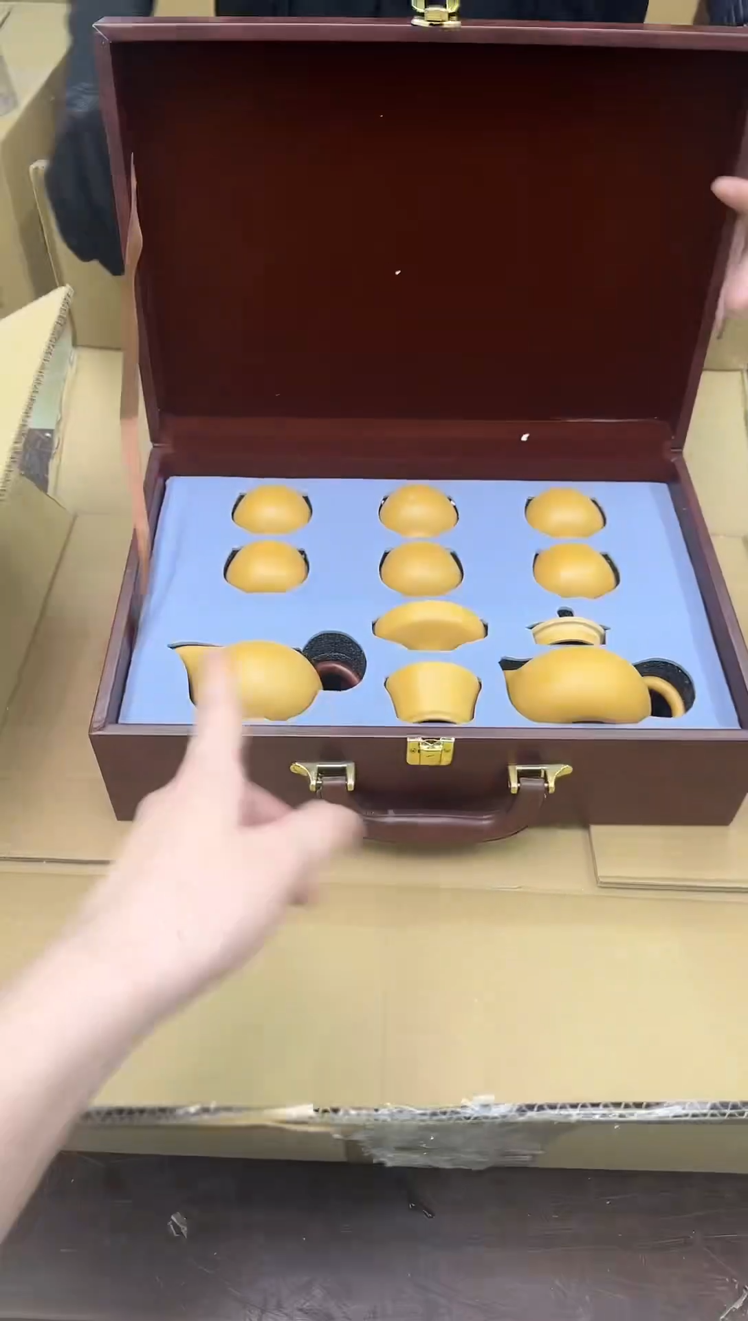 瓷片小强茶具套装