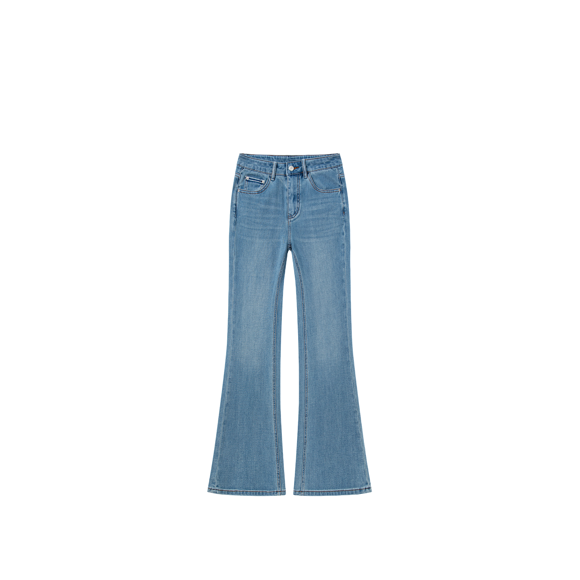 I 油画蓝 I -维密系列 四面弹-超模修身薄款直筒微辣牛仔裤9917