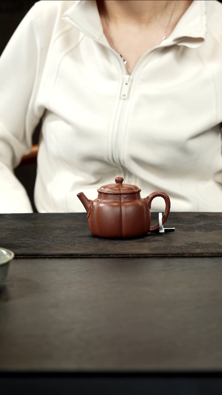 茶壶紫砂老紫泥小锦汇150cc