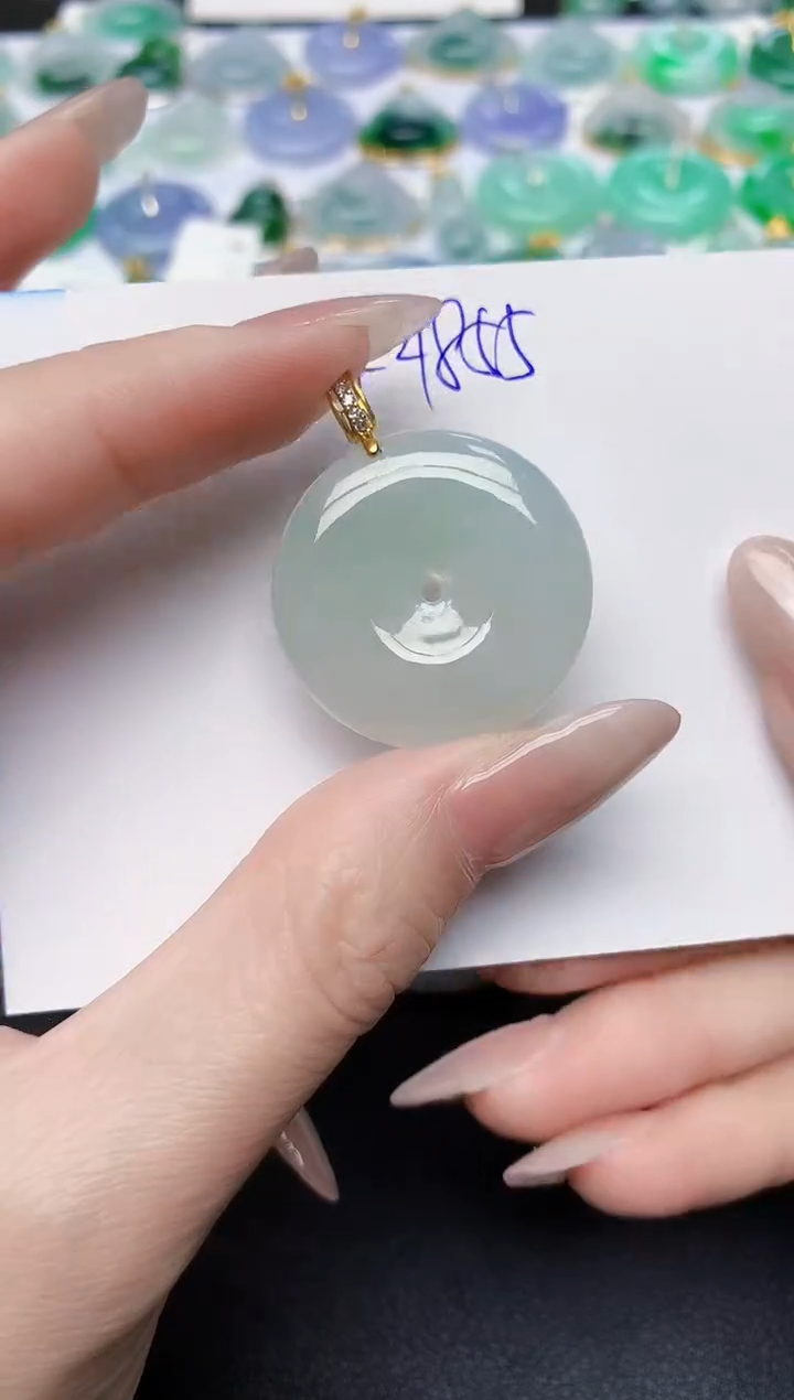 颈饰未镶嵌翡翠天然缅甸A货翡翠百元以上9元证书费自理