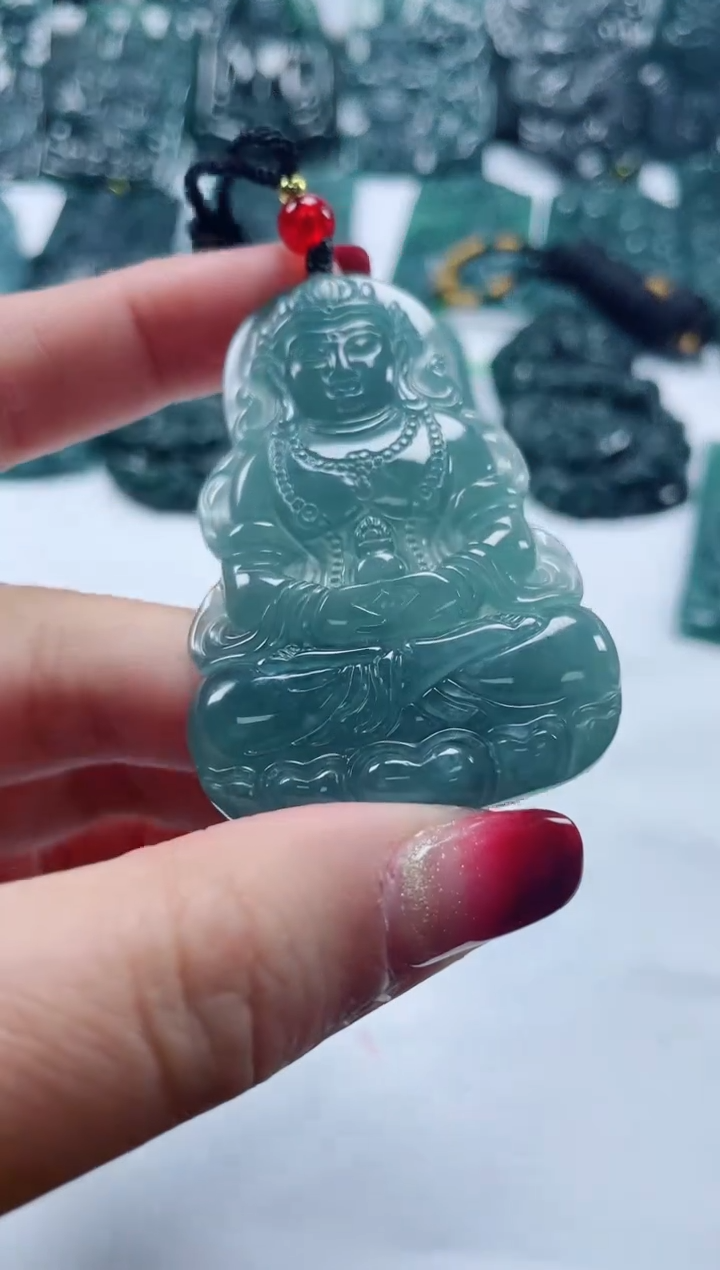 【闪购商品】翡翠颈饰未镶嵌多样性发货一件发货-度母观音