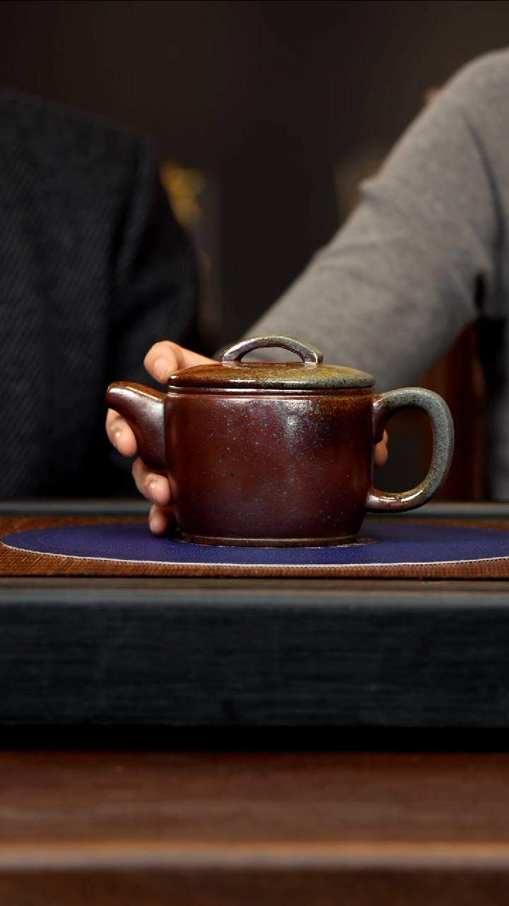 【闪购商品】紫砂茶壶LHQ 柴烧 汉瓦 350cc