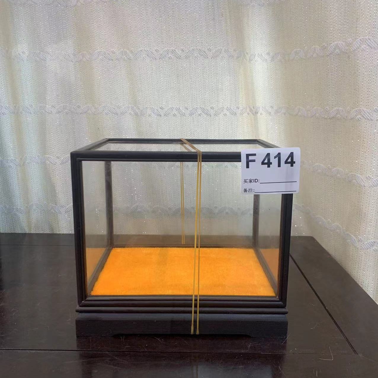 414红木玻璃罩摆件工艺品宝笼展示盒防尘罩摆件