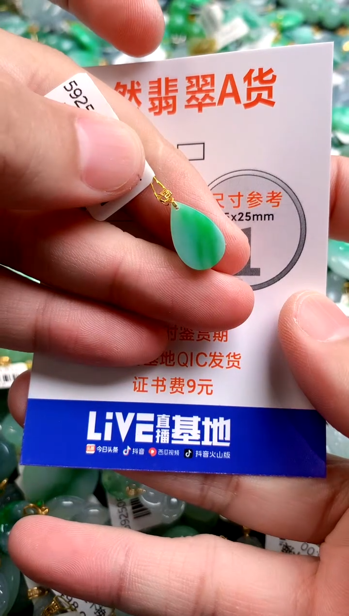 颈饰18K金镶嵌翡翠0181145807