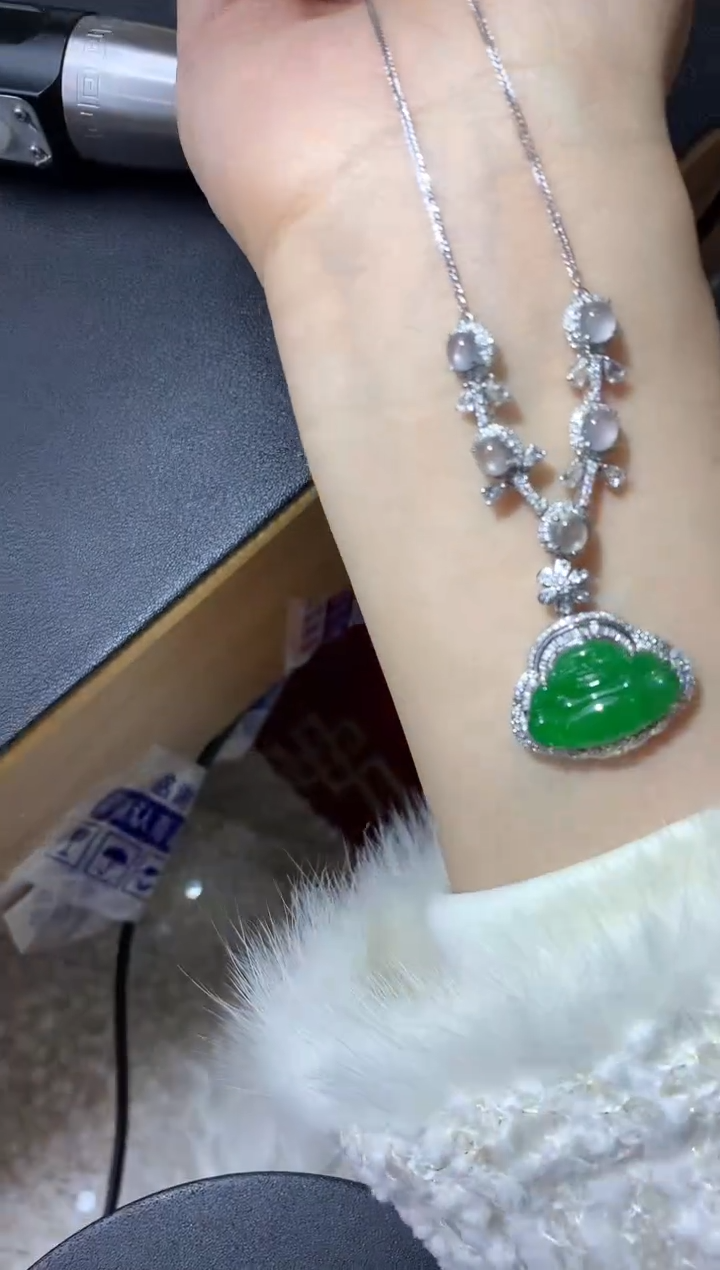 【闪购商品】翡翠颈饰18K金镶嵌326中国好珍宝