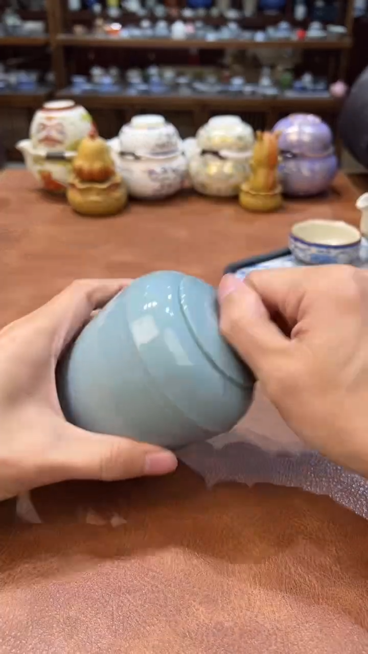 真的很便宜会开片的旅行茶具