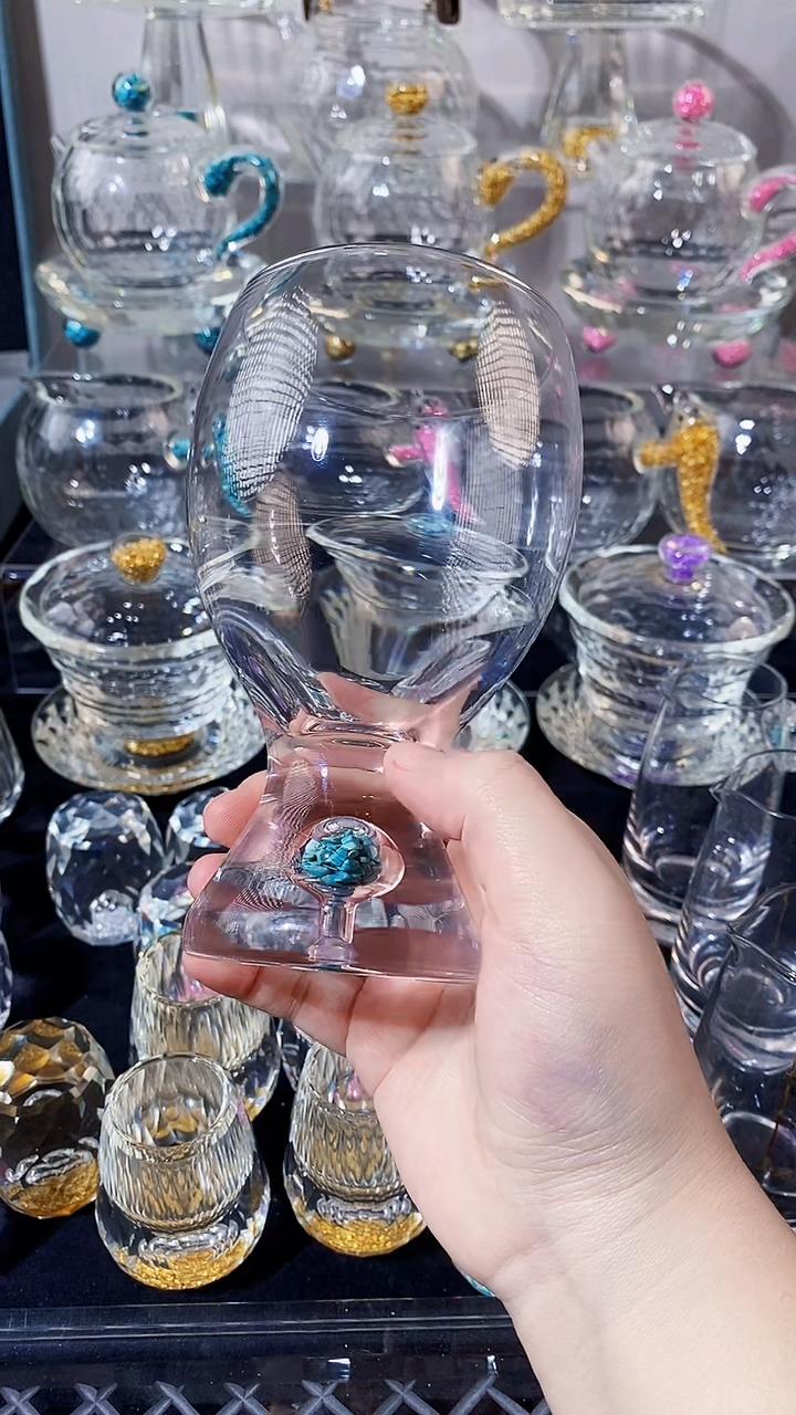 【闪购商品】玺宴新款380毫升啤酒杯绿松石