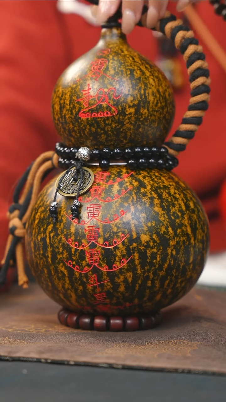 【闪购商品】RQ203大漆酒葫芦不包手串及旋转底座