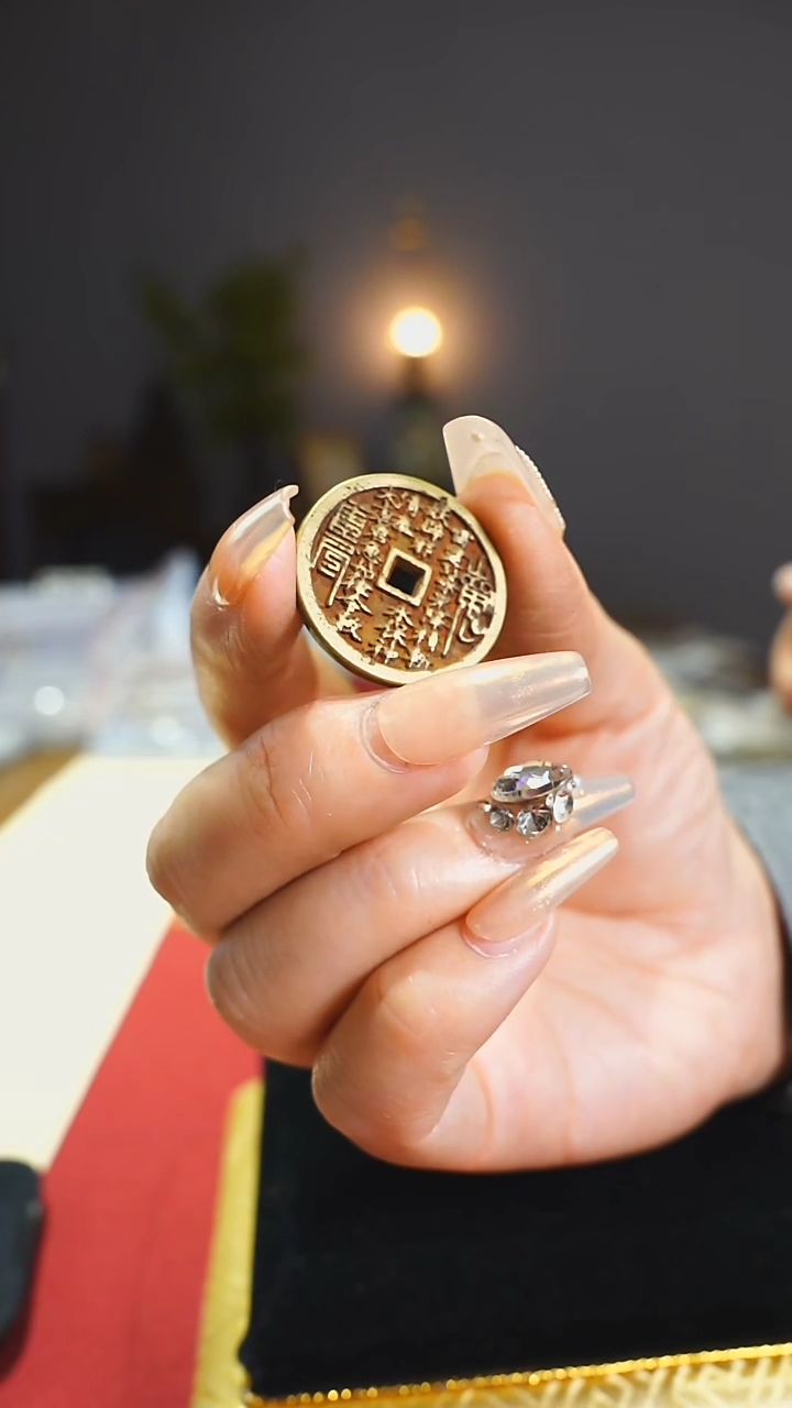 【闪购商品】铜外圆内方山鬼背八卦/0532