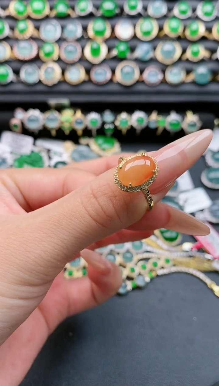 【闪购商品】翡翠戒指银S925镶嵌1111111