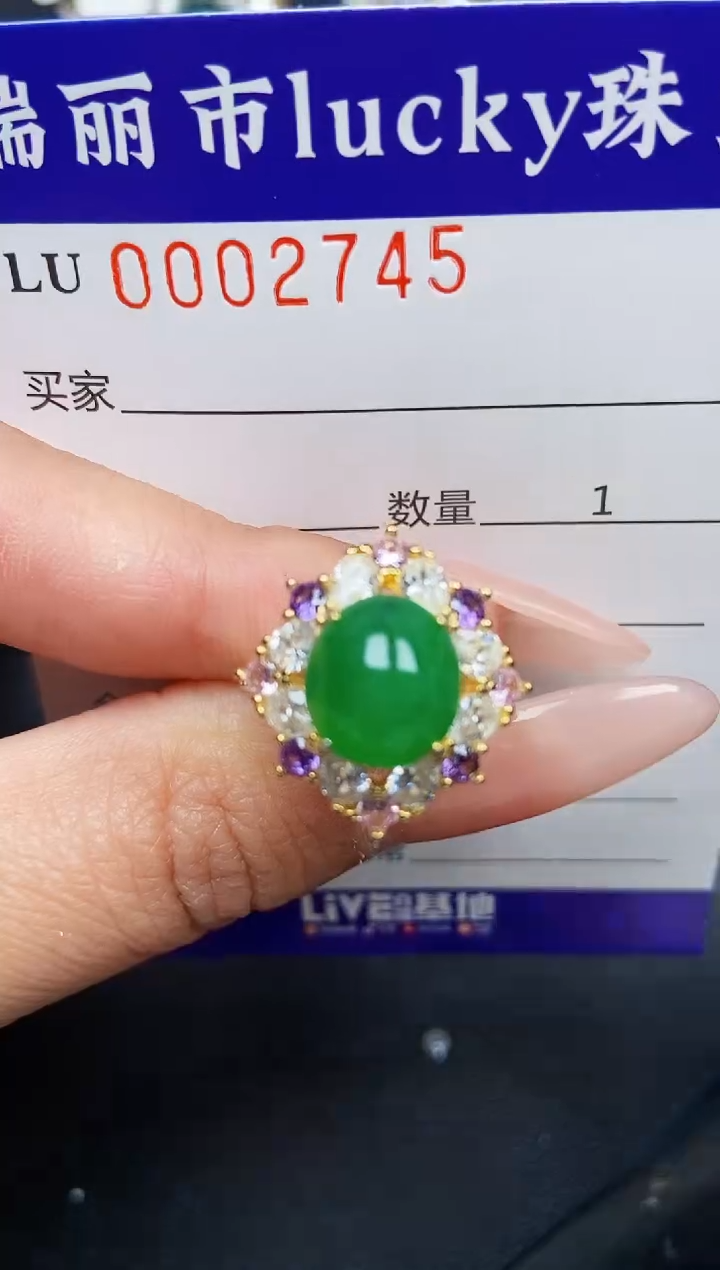 【闪购商品】翡翠颈饰银S925镶嵌2745