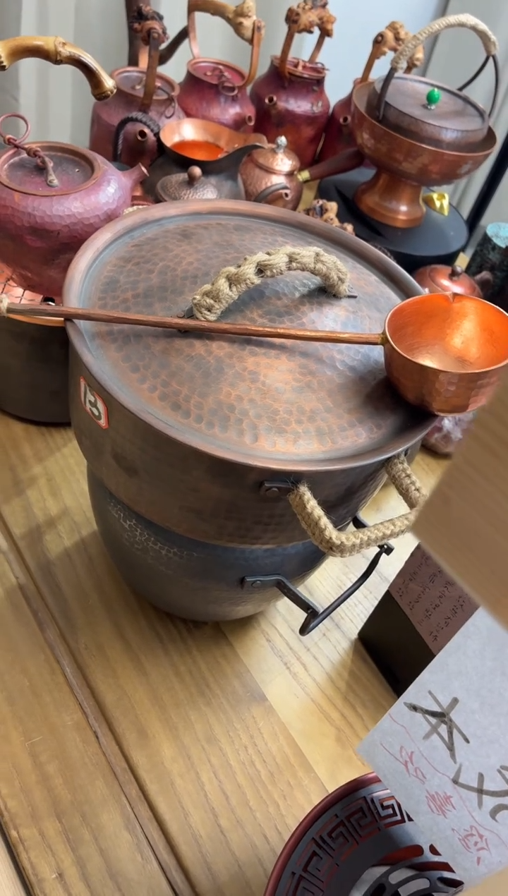 爱****儿2.2古法紫铜煮茶器