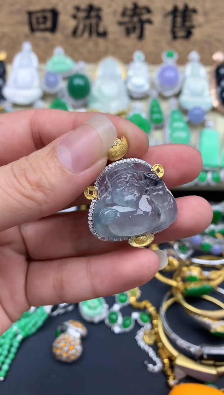 【闪购商品】翡翠颈饰18K金镶嵌372-中国好珍宝