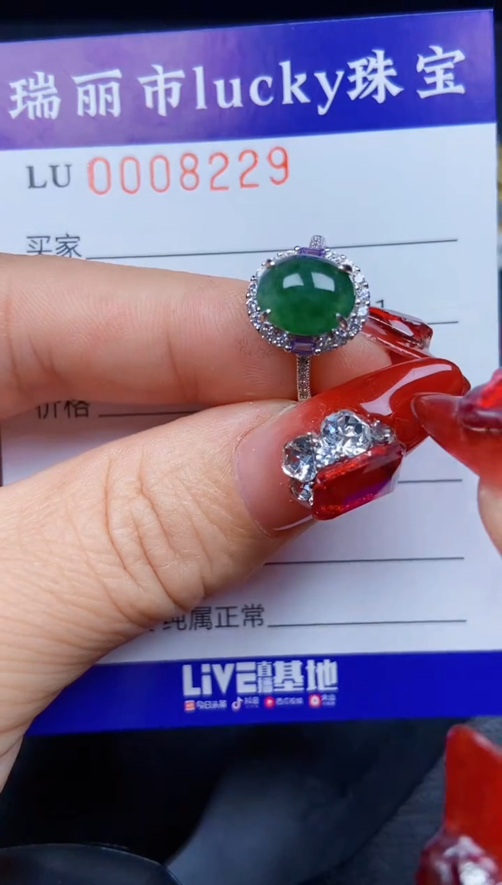 【闪购商品】翡翠颈饰银S925镶嵌8229