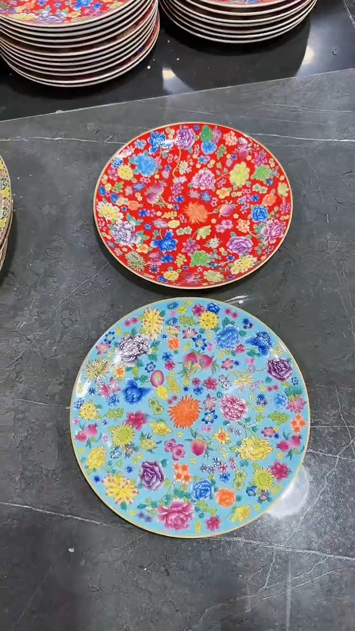 【闪购商品】瓷片8英寸平盘6只景德镇陶瓷