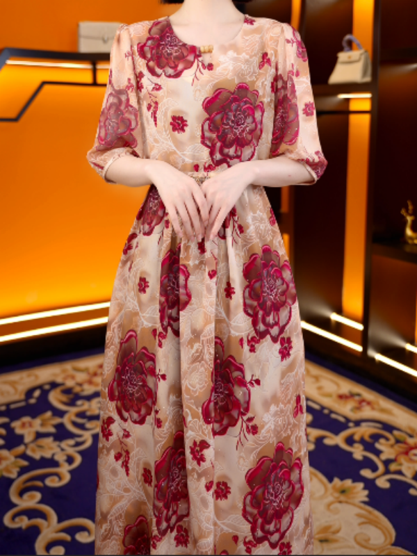 【绯华裳】夏季新款时尚显白高级感连衣裙14881