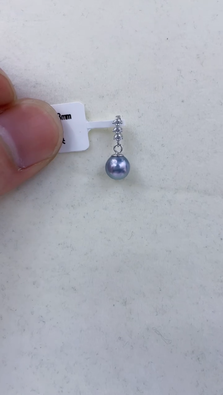 颈饰银S925镶嵌海水珍珠  