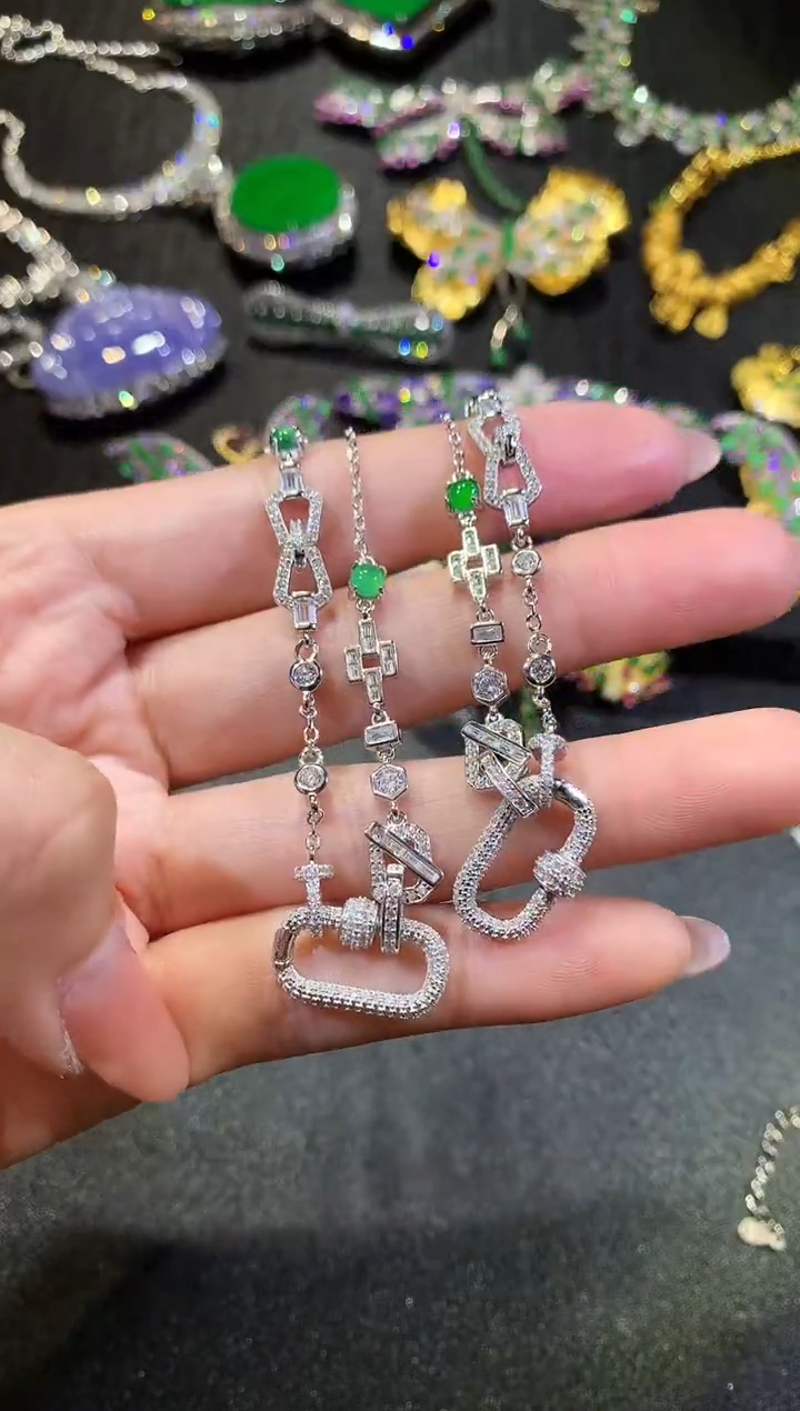 【闪购商品】翡翠颈饰银S925镶嵌159项链（多样性发货一件