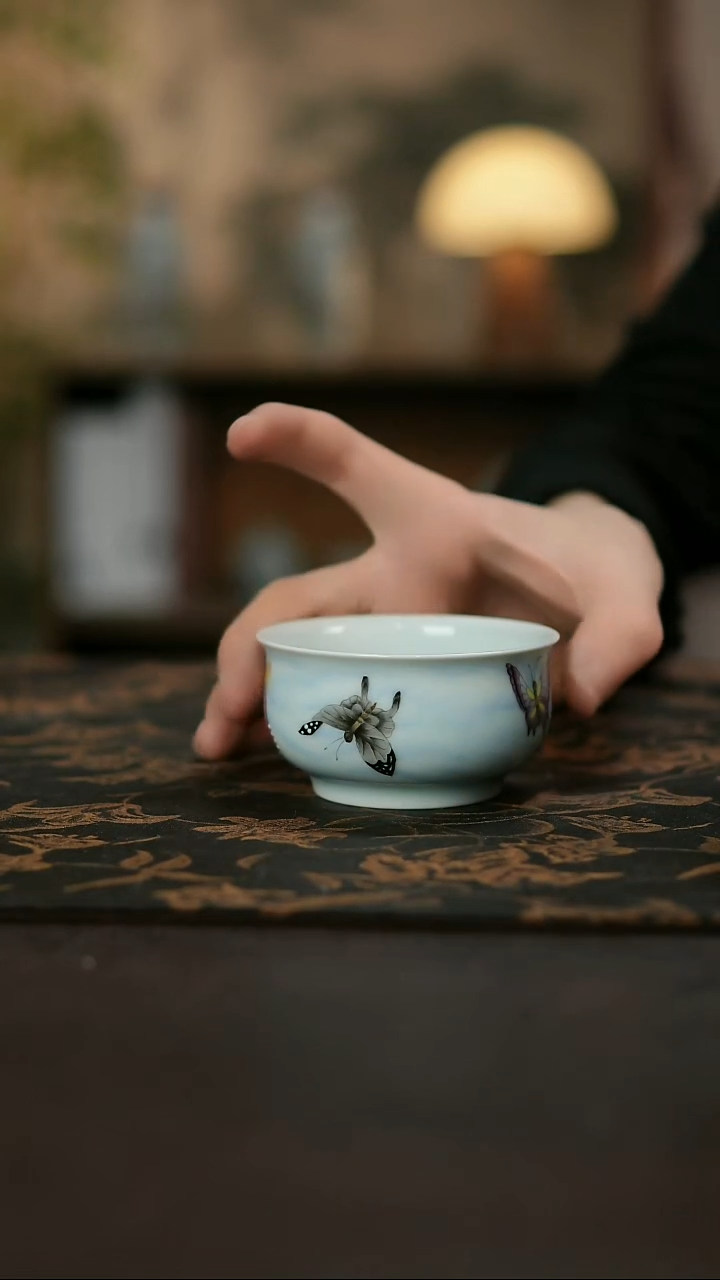 景德镇陶瓷杯碗柴烧多人