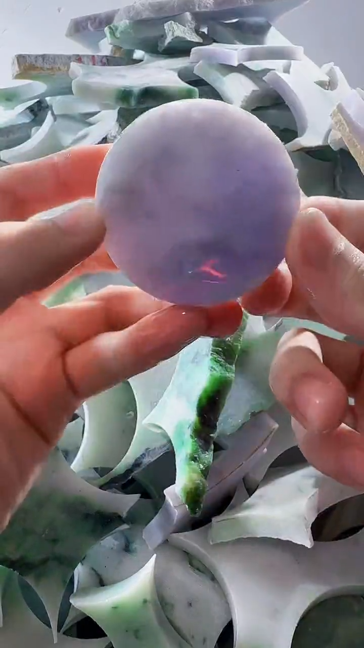 裸石翡翠缅甸翡翠A货文2580
