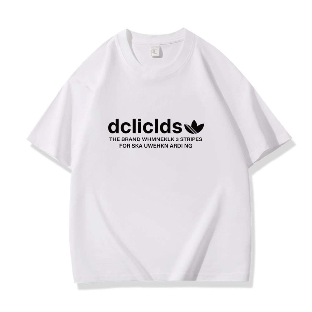 2025新款夏季男女 同款小清新圆领短袖317