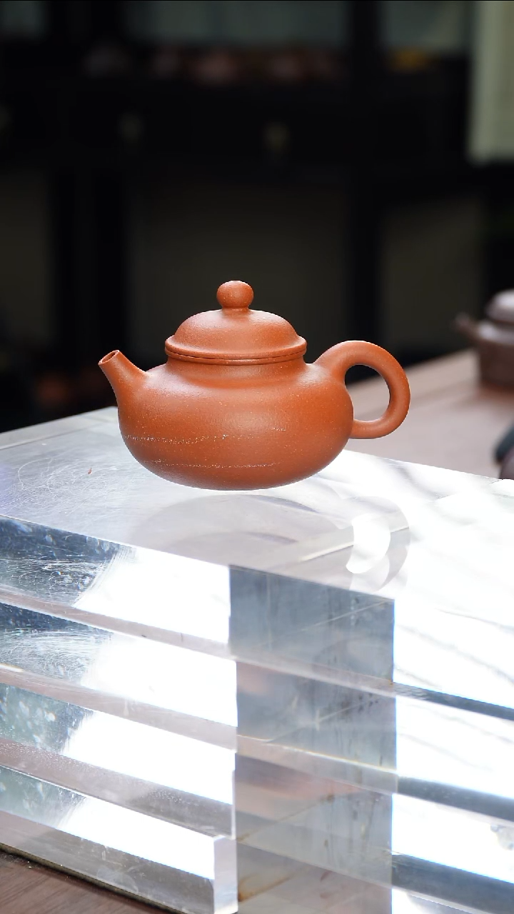 茶壶紫砂Ά***α微瑕红降坡容天
