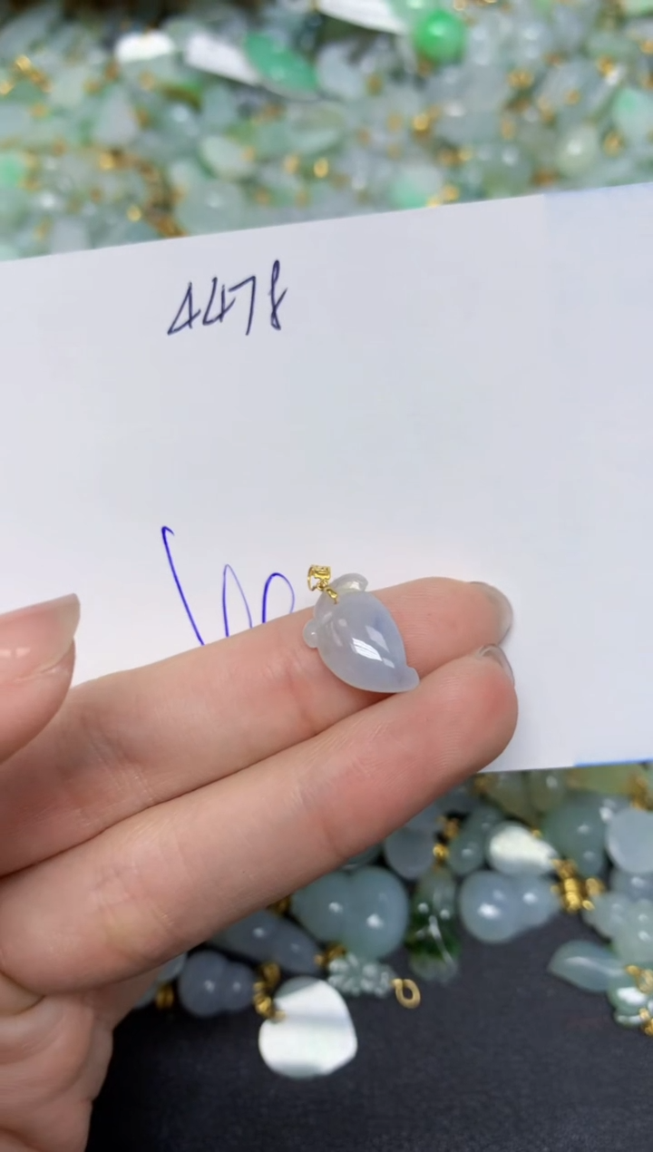 【闪购商品】翡翠颈饰18K金镶嵌 天然翡翠A货