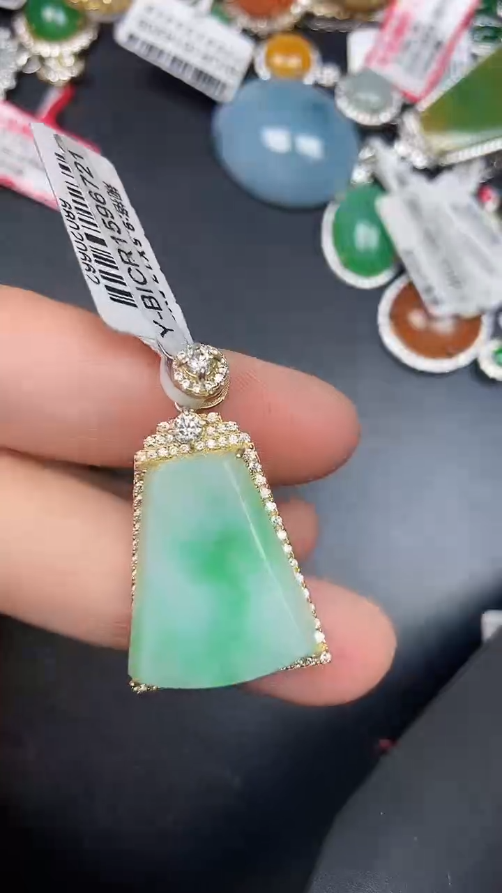 银S925镶嵌戒指翡翠7900