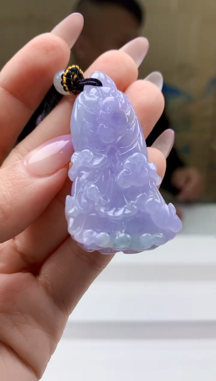 【闪购商品】定制翡翠未镶嵌4969ty-毛货挂件159