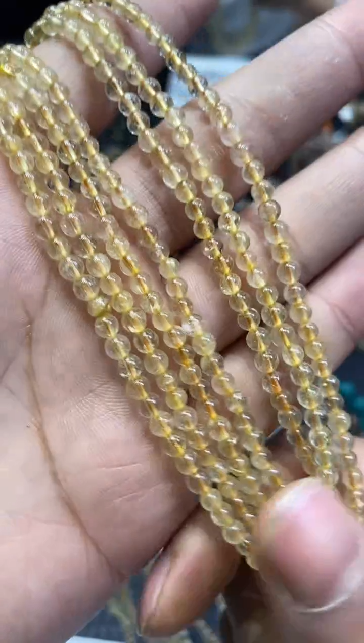 【闪购商品】水晶手链未镶嵌金发3圈