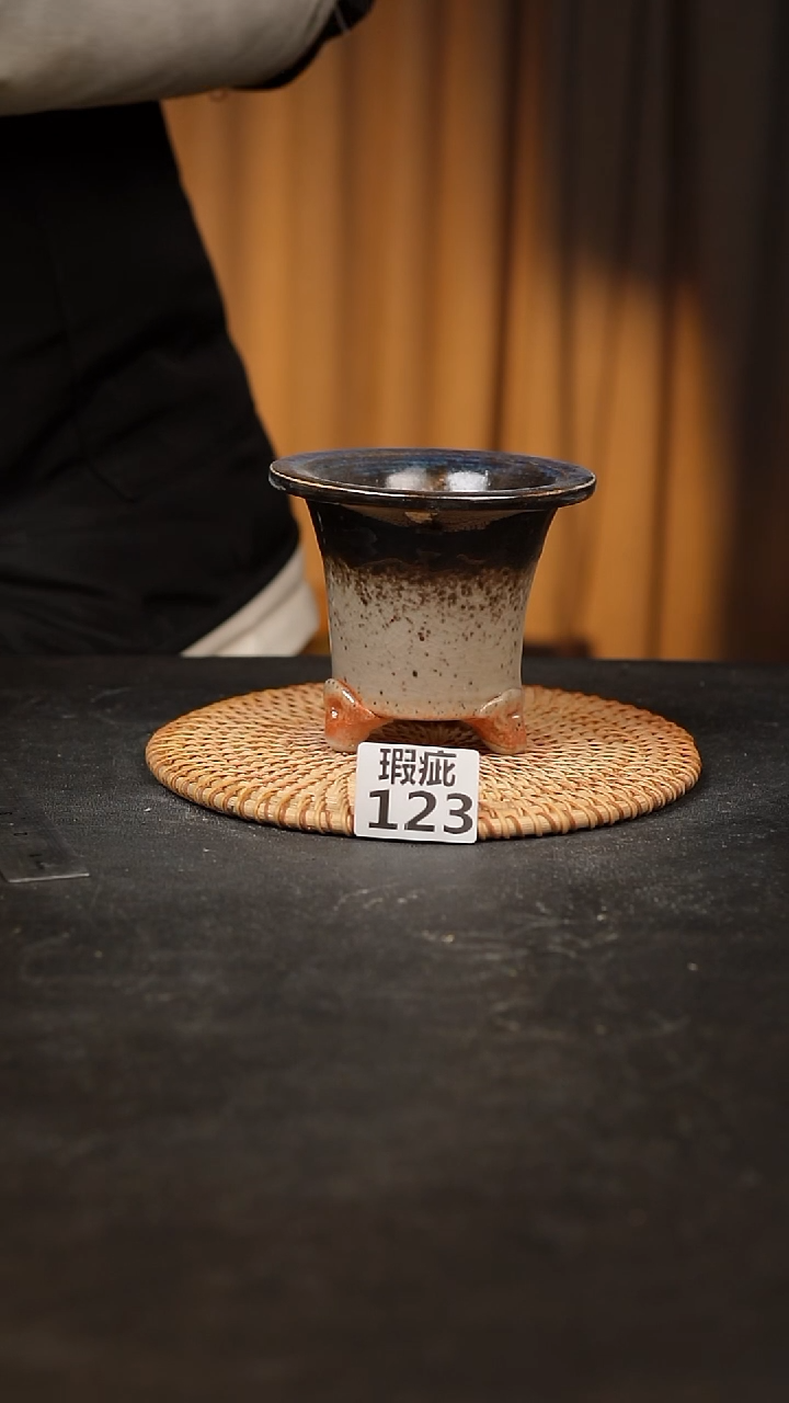 【闪购商品】瓷片123泥泥手工花盆