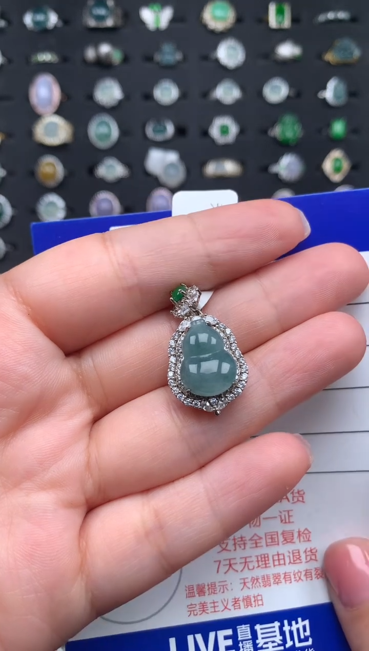 【闪购商品】翡翠颈饰银S925镶嵌123123