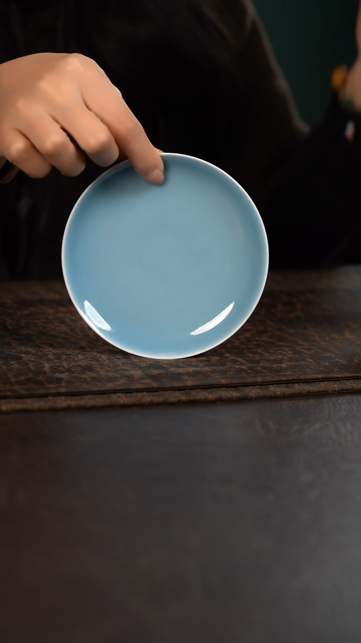 【闪购商品】杯初蓝舍天青纯色小壶承