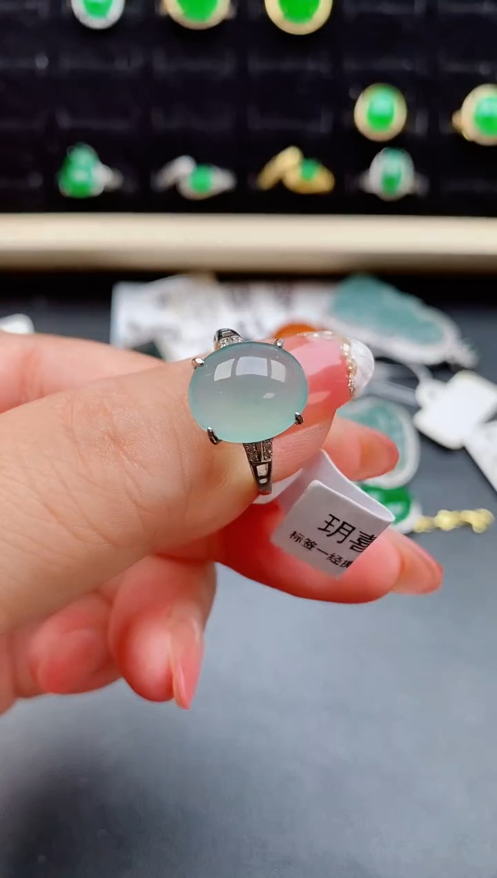 【闪购商品】翡翠戒指银S925镶嵌2121212