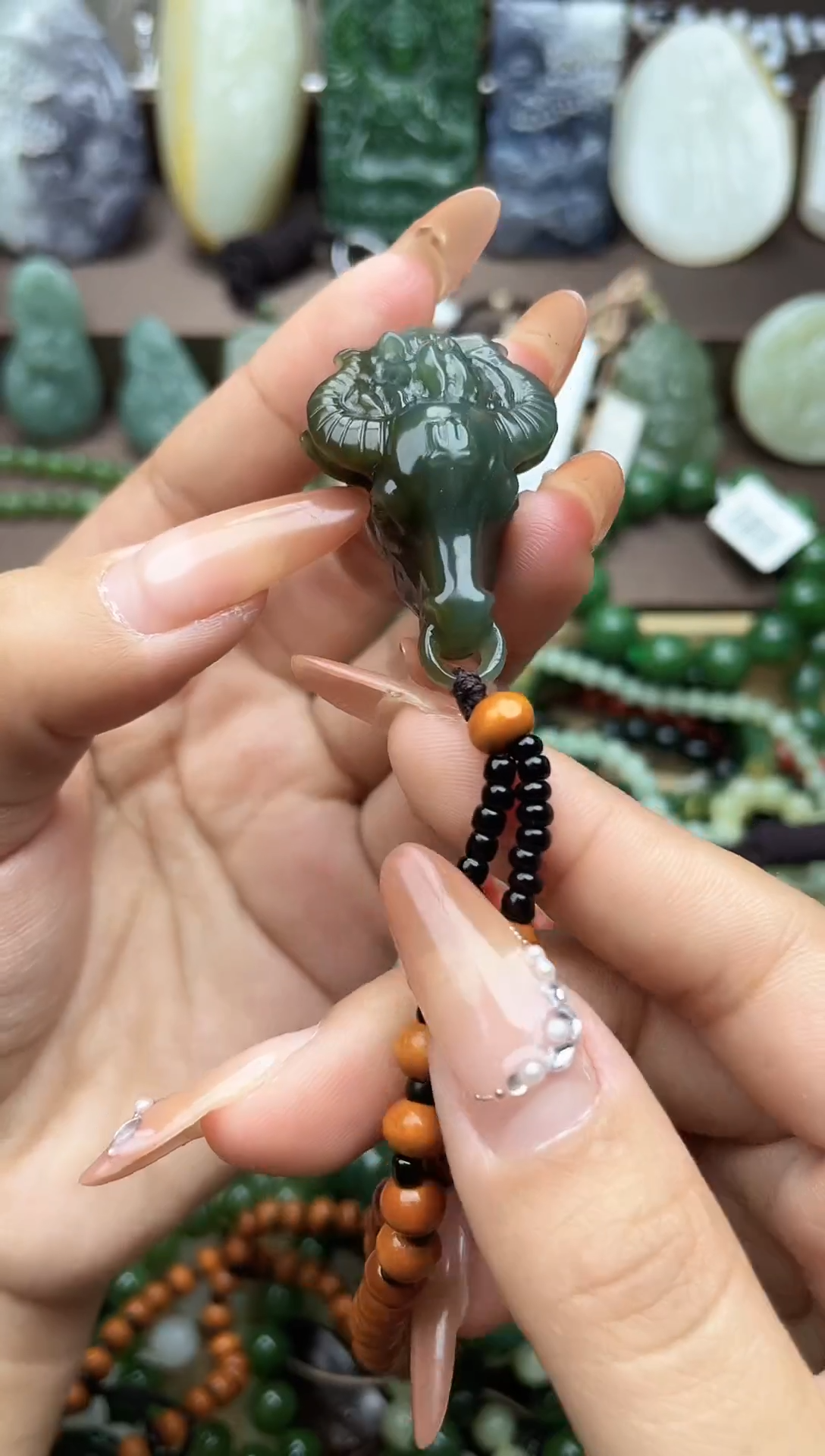 颈饰未镶嵌和田玉未镶嵌和田玉吊坠多样性拍一发一