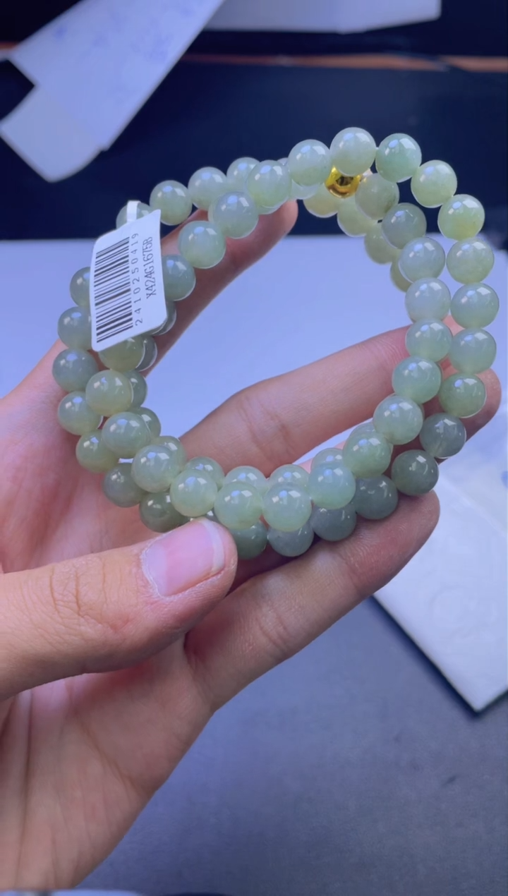 未镶嵌定制翡翠珠串卡8