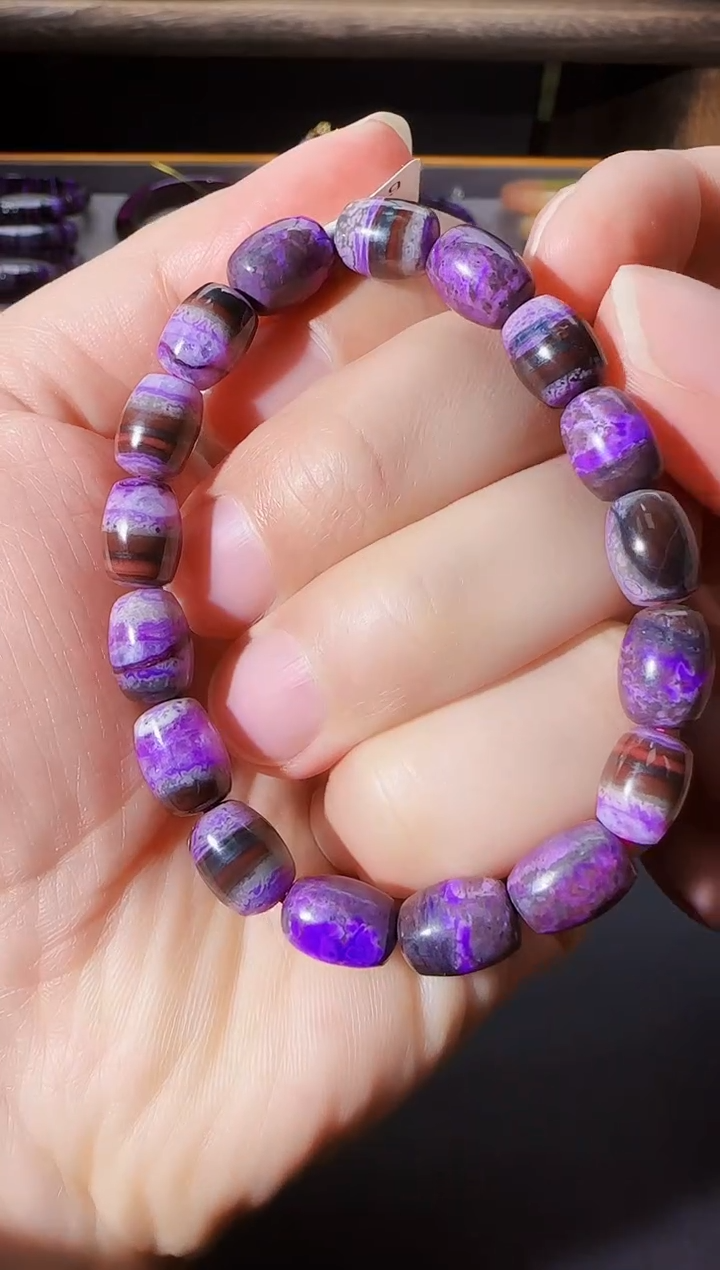 【闪购商品】苏纪石（舒俱来）樱花粉手串卡8未镶嵌@多样性发其一