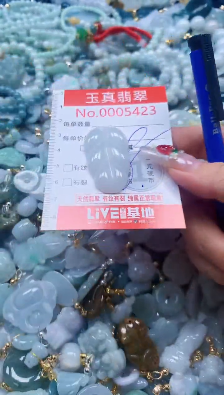 翡翠未镶嵌吊坠(不含链)5423